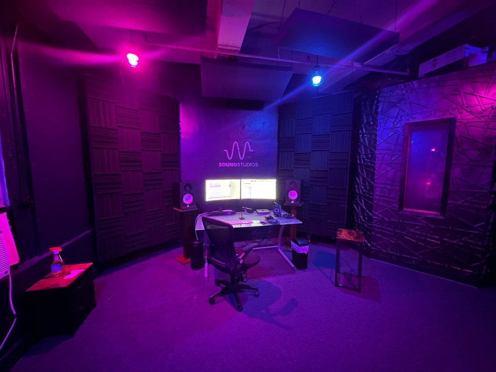 Emerald Room recording studio control room — Times Square Manhattan NYC